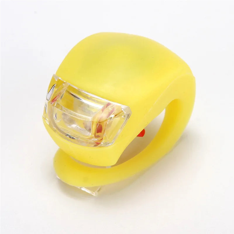 Bicycle Front Light Silicone LED Head Front Rear Wheel Bike Light Waterproof Cycling Bicycle Accessories Bike Lamp