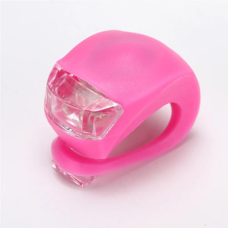 Bicycle Front Light Silicone LED Head Front Rear Wheel Bike Light Waterproof Cycling Bicycle Accessories Bike Lamp