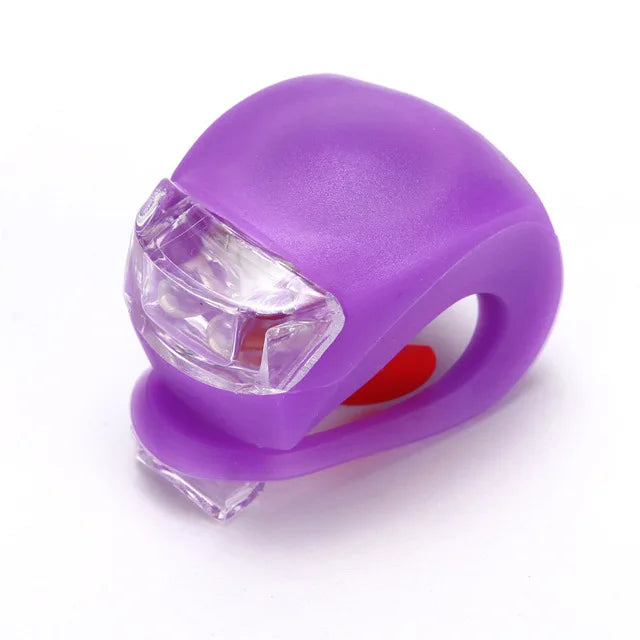 Bicycle Front Light Silicone LED Head Front Rear Wheel Bike Light Waterproof Cycling Bicycle Accessories Bike Lamp