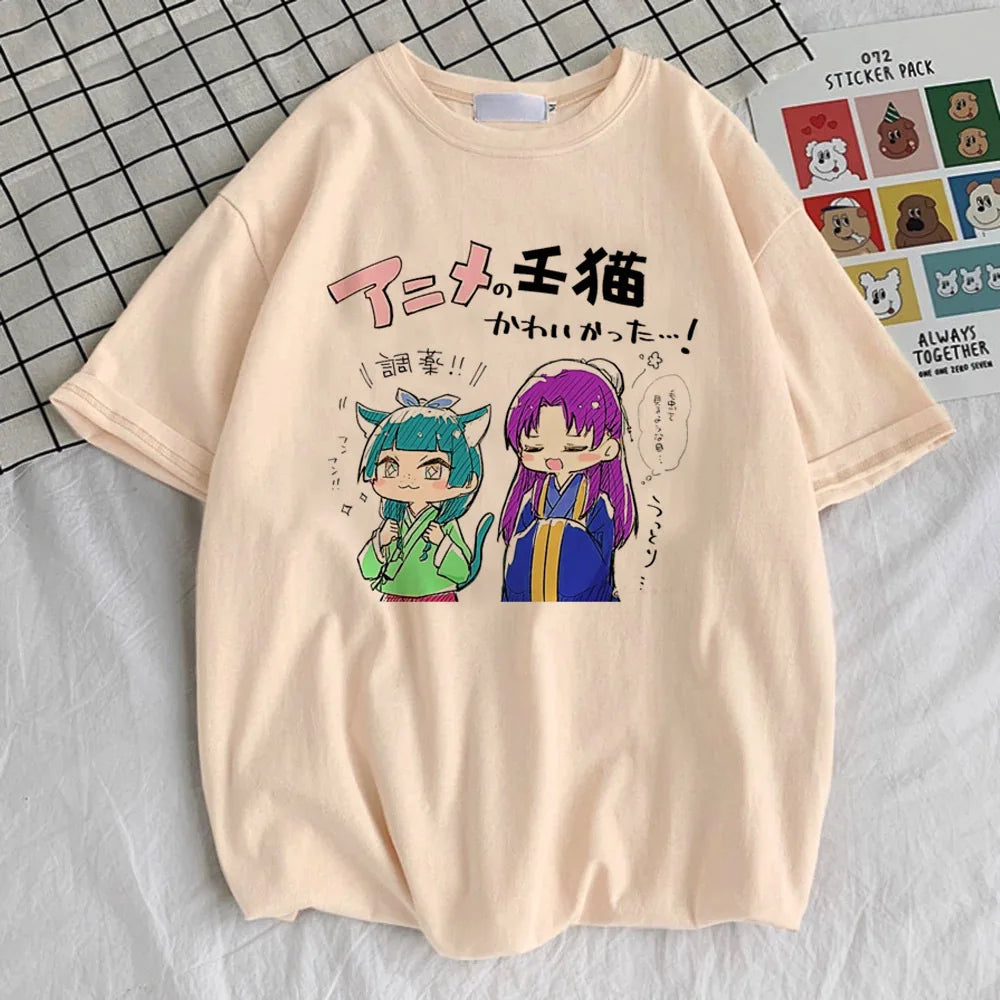 Kusuriya No Hitorigoto t-shirt women Y2k Grunge kawaii Comfortable Colorful tshirt women 2000s Grunge Classic hip hop harajuku