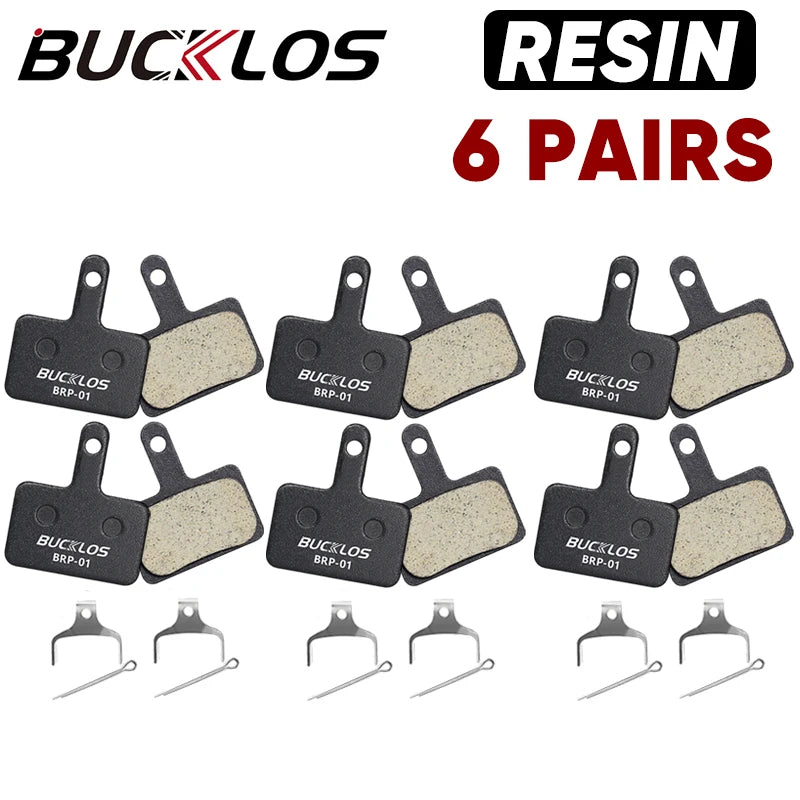 BUCKLOS Resin Disc Brake Pad For SHIMANO B01S Wear-resistant Hydraulic Brake Pads MTB Brake Pads for B03S B05S Cycling Parts
