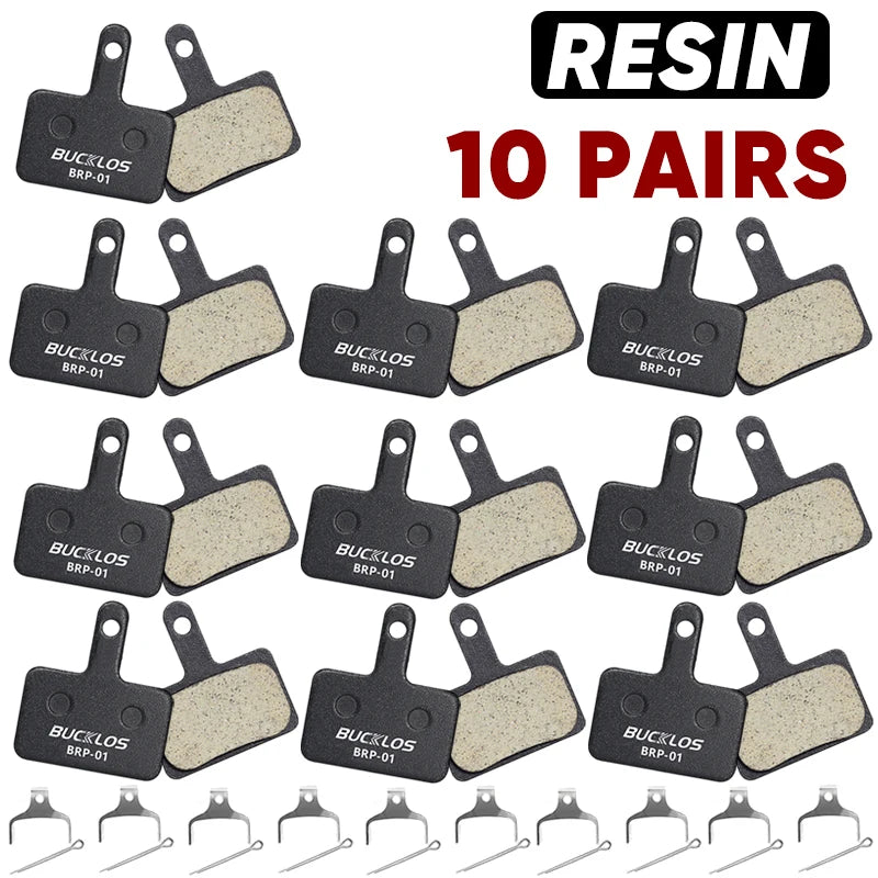 BUCKLOS Resin Disc Brake Pad For SHIMANO B01S Wear-resistant Hydraulic Brake Pads MTB Brake Pads for B03S B05S Cycling Parts