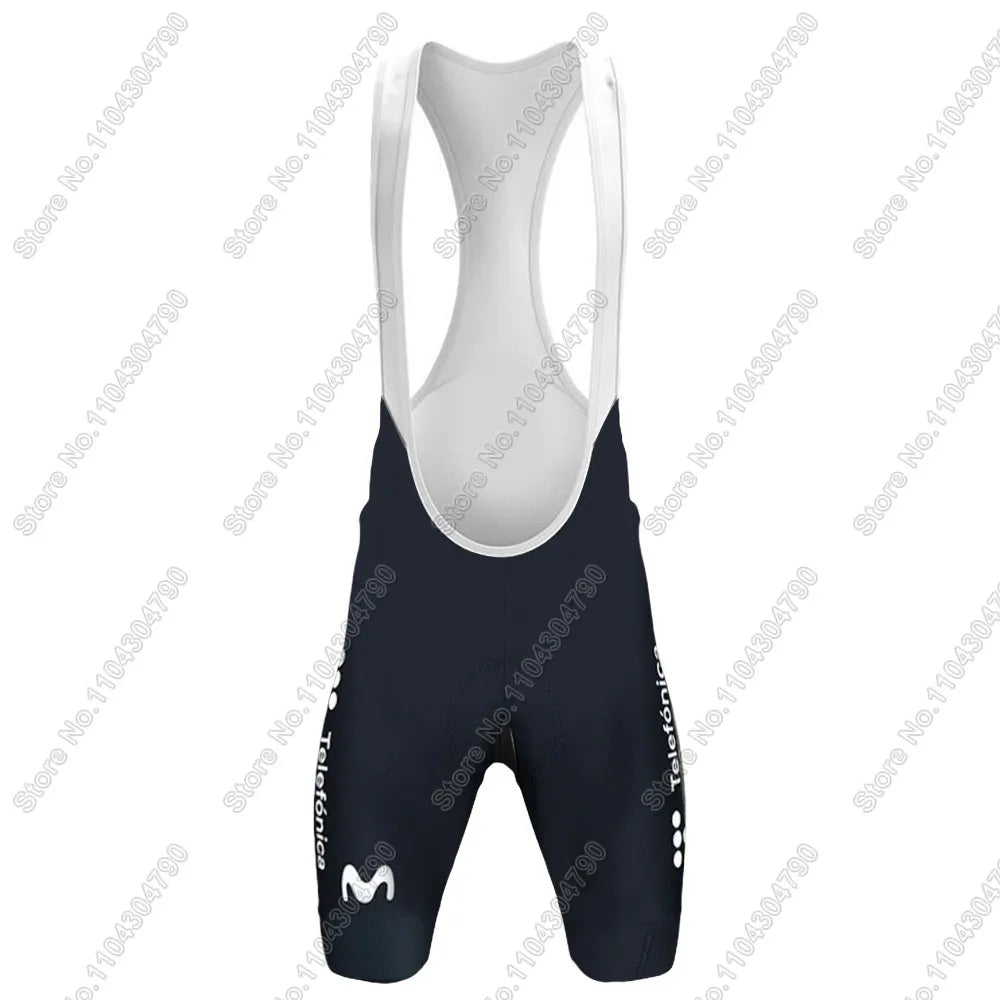 M Pro Team 2025 Cycling Jersey Set Summer Espana BLue Clothing Kits Road Bike Shirts Suit Bicycle bib Shorts MTB Maillot Ropa
