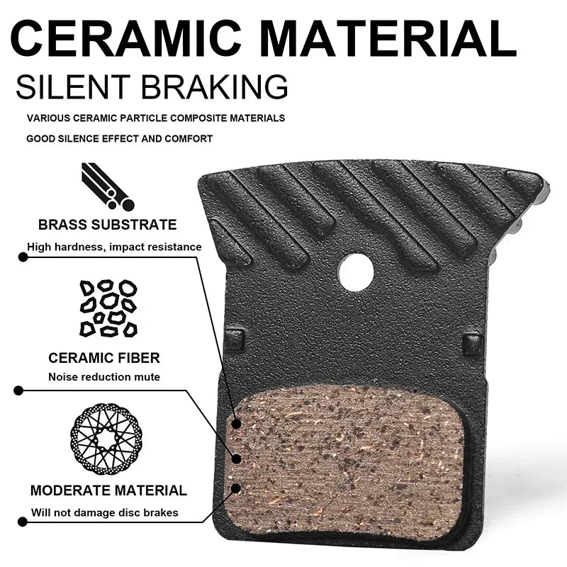 BUCKLOS Ceramic Bike Disc Brake Pads MTB Hydraulic Brake Pad for Shimano L05A K04S K05S Road Mountain Bicycle Brake Pads