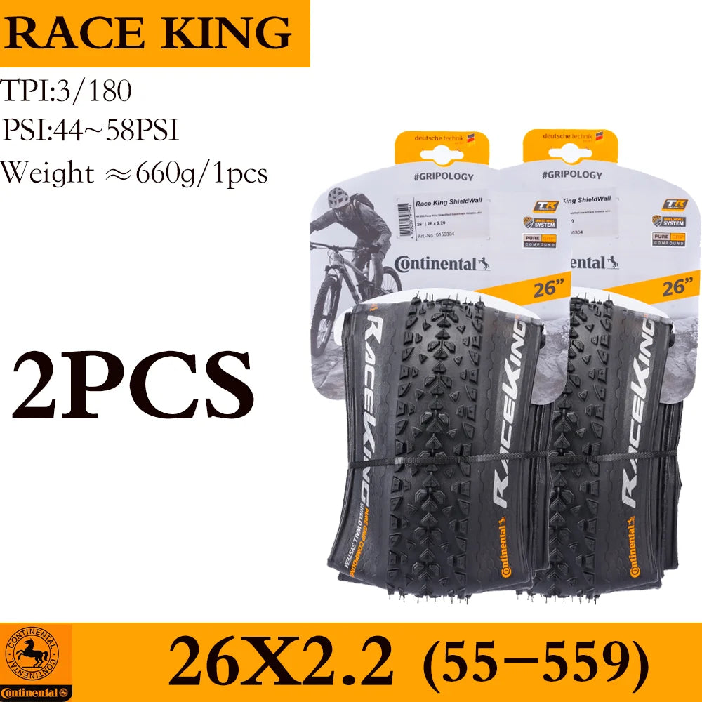 Continental Race King MTB Bicycle Tires Tubeless Rim 29 27.5 29x2.0 29x2.2 27.5x2.0 27.5x2.2 Mountain BIKE Tyre XC Accessories