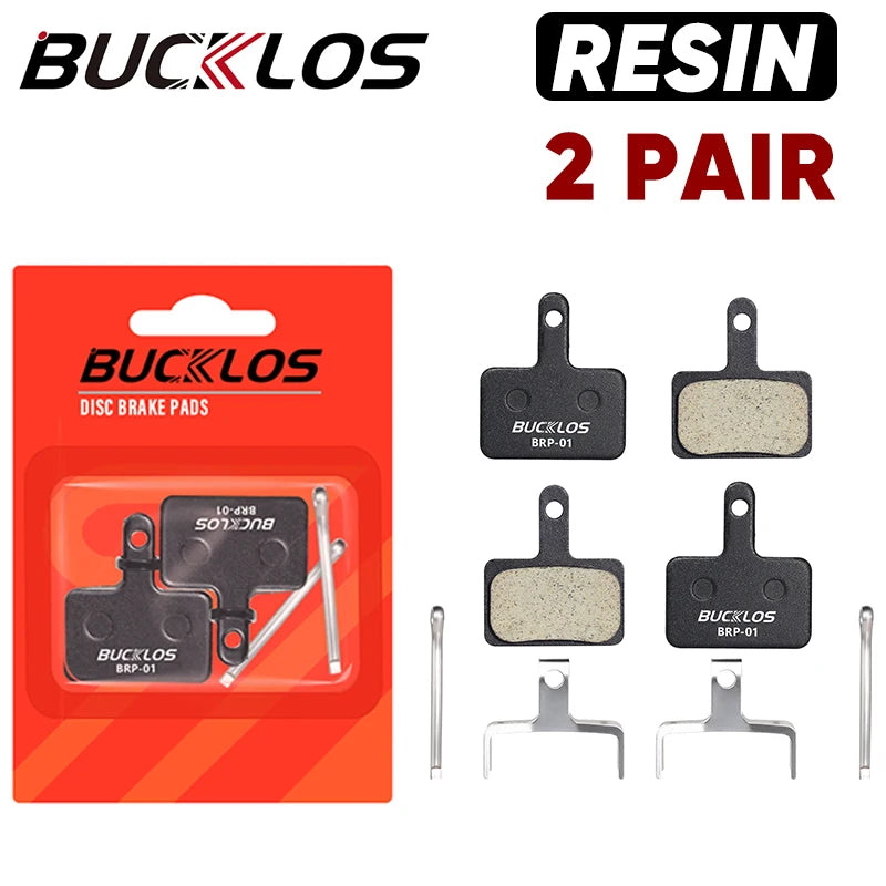 BUCKLOS Resin Disc Brake Pad For SHIMANO B01S Wear-resistant Hydraulic Brake Pads MTB Brake Pads for B03S B05S Cycling Parts