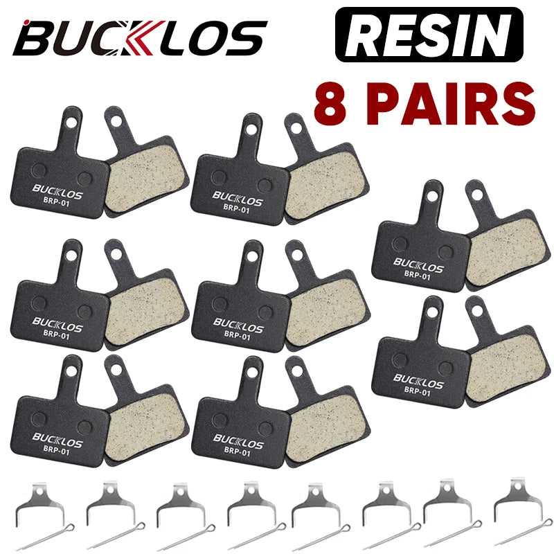 BUCKLOS Resin Disc Brake Pad For SHIMANO B01S Wear-resistant Hydraulic Brake Pads MTB Brake Pads for B03S B05S Cycling Parts