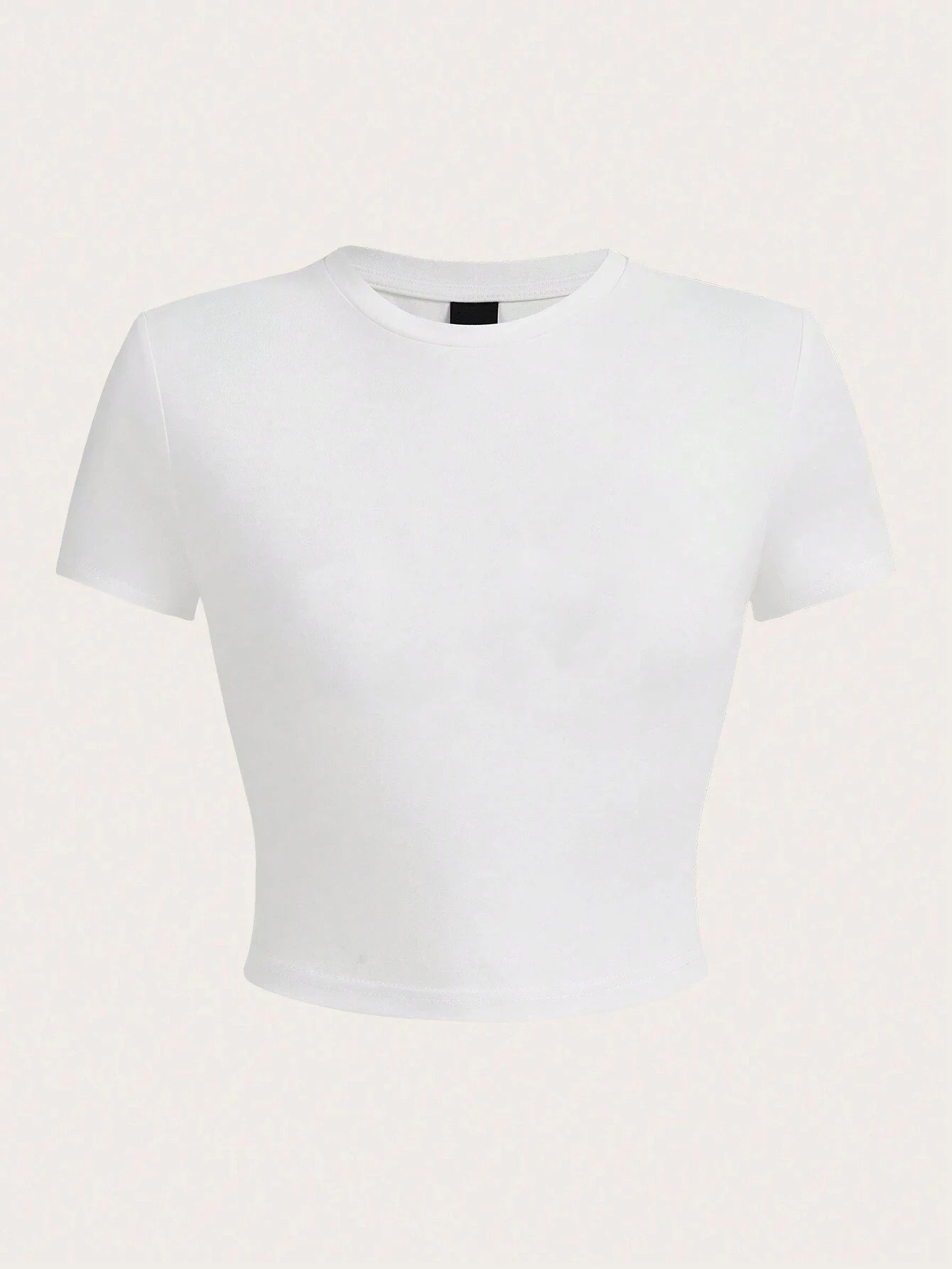 Y2K Woman Solid Crop Tops Short Sleeve High Elastic Viscose T-Shirt Soft O-Neck Sporty Tees Summer Street Fashion Female Clothes