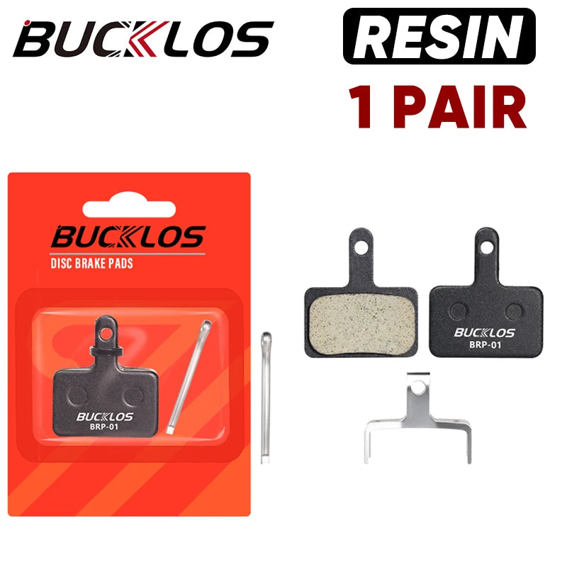 BUCKLOS Resin Disc Brake Pad For SHIMANO B01S Wear-resistant Hydraulic Brake Pads MTB Brake Pads for B03S B05S Cycling Parts