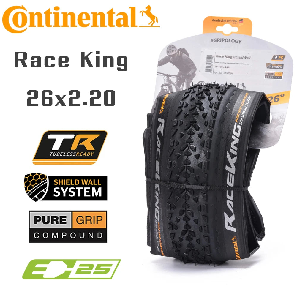 Continental Race King MTB Bicycle Tires Tubeless Rim 29 27.5 29x2.0 29x2.2 27.5x2.0 27.5x2.2 Mountain BIKE Tyre XC Accessories