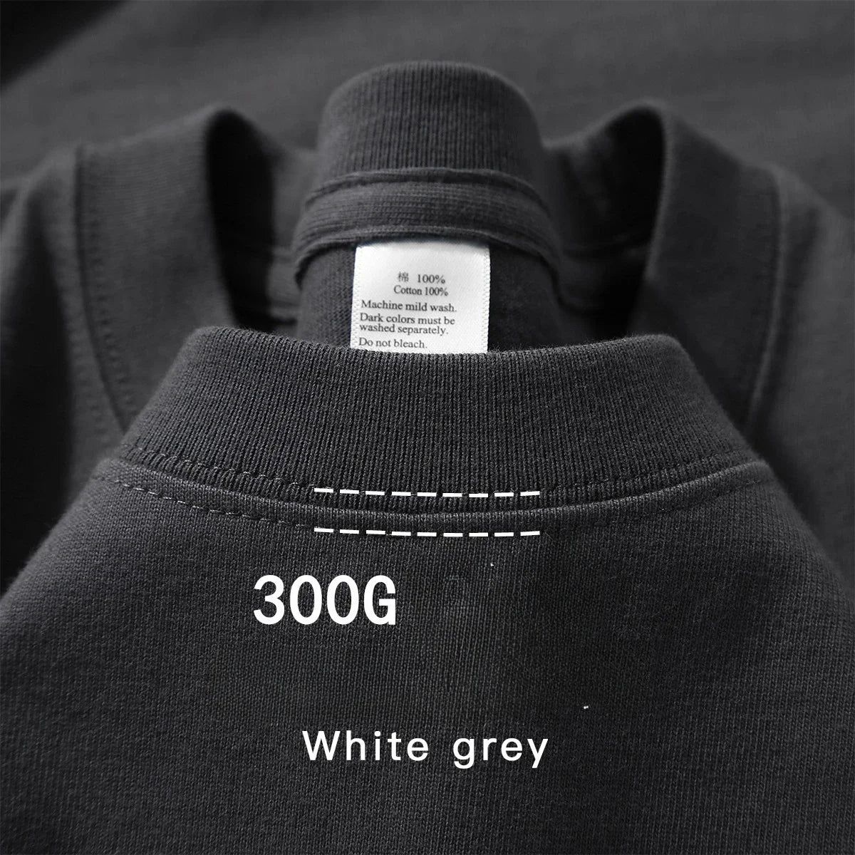 300g Cotton T Shirts Men Short Sleeved Heavyweight Summer Round Neck Loose Breathable Shirt for Men Women Basic Tee