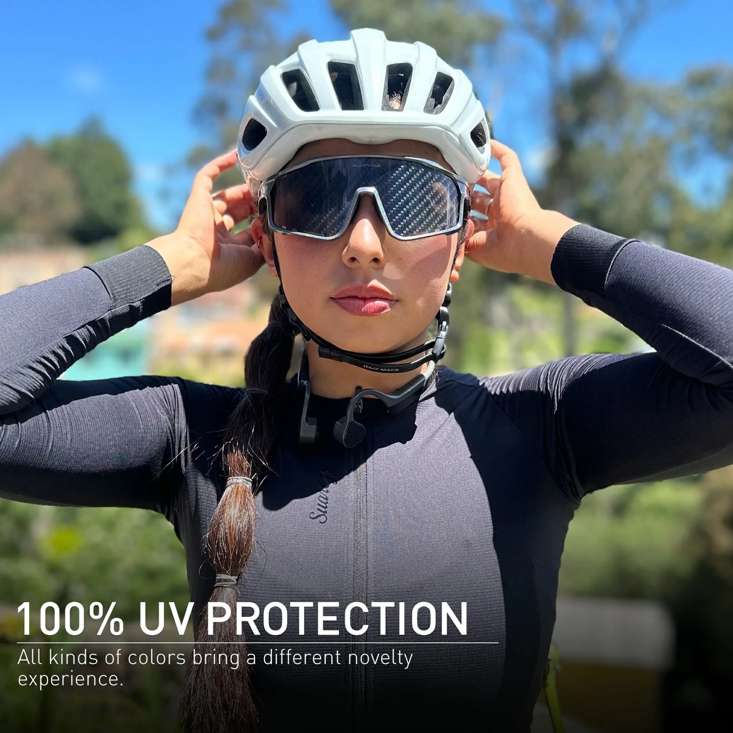 KAPVOE New Technology Nano Lenses Cycling Glasses Outdoor Sports Sunglasses Bike UV400 Eyewear Men Women MTB Bicycle Goggles