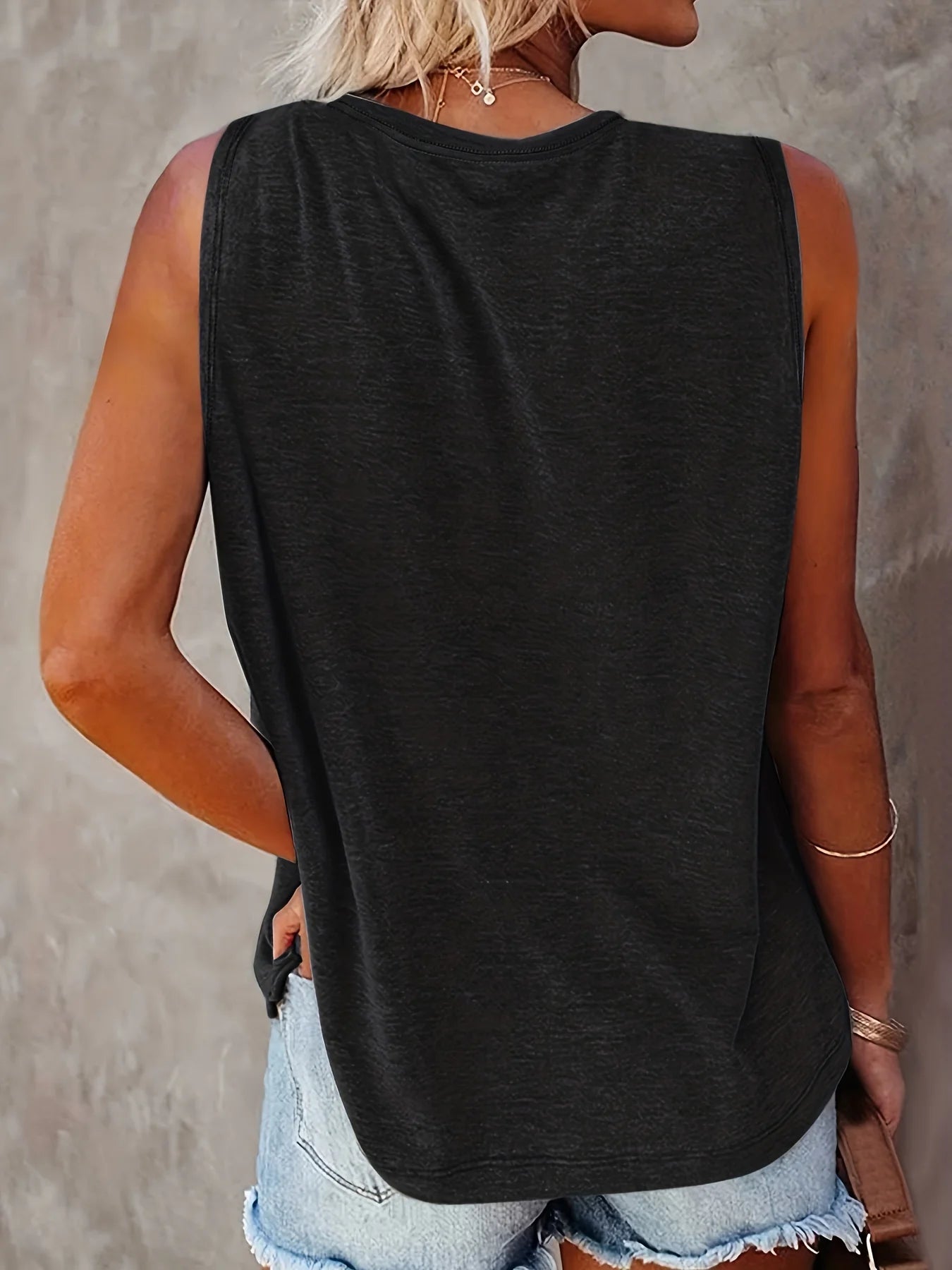 Women's Summer Colorful Paw Print Loose Size Breathable and Comfortable Sleeveless Tank Top T-shirt Summer Casual Loose