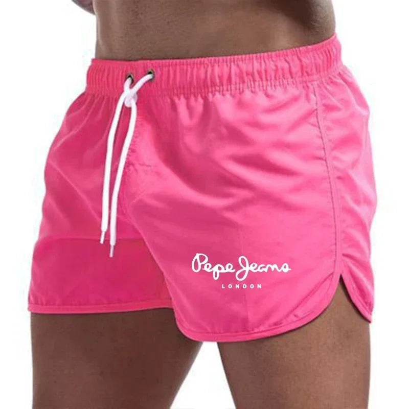 2025new arrivalsummermencasual sports outdoor shorts breathable casual running fitness three-quarter pants men beach pants