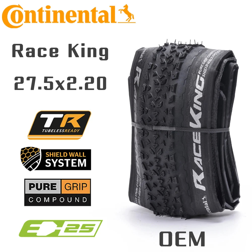 Continental Race King MTB Bicycle Tires Tubeless Rim 29 27.5 29x2.0 29x2.2 27.5x2.0 27.5x2.2 Mountain BIKE Tyre XC Accessories