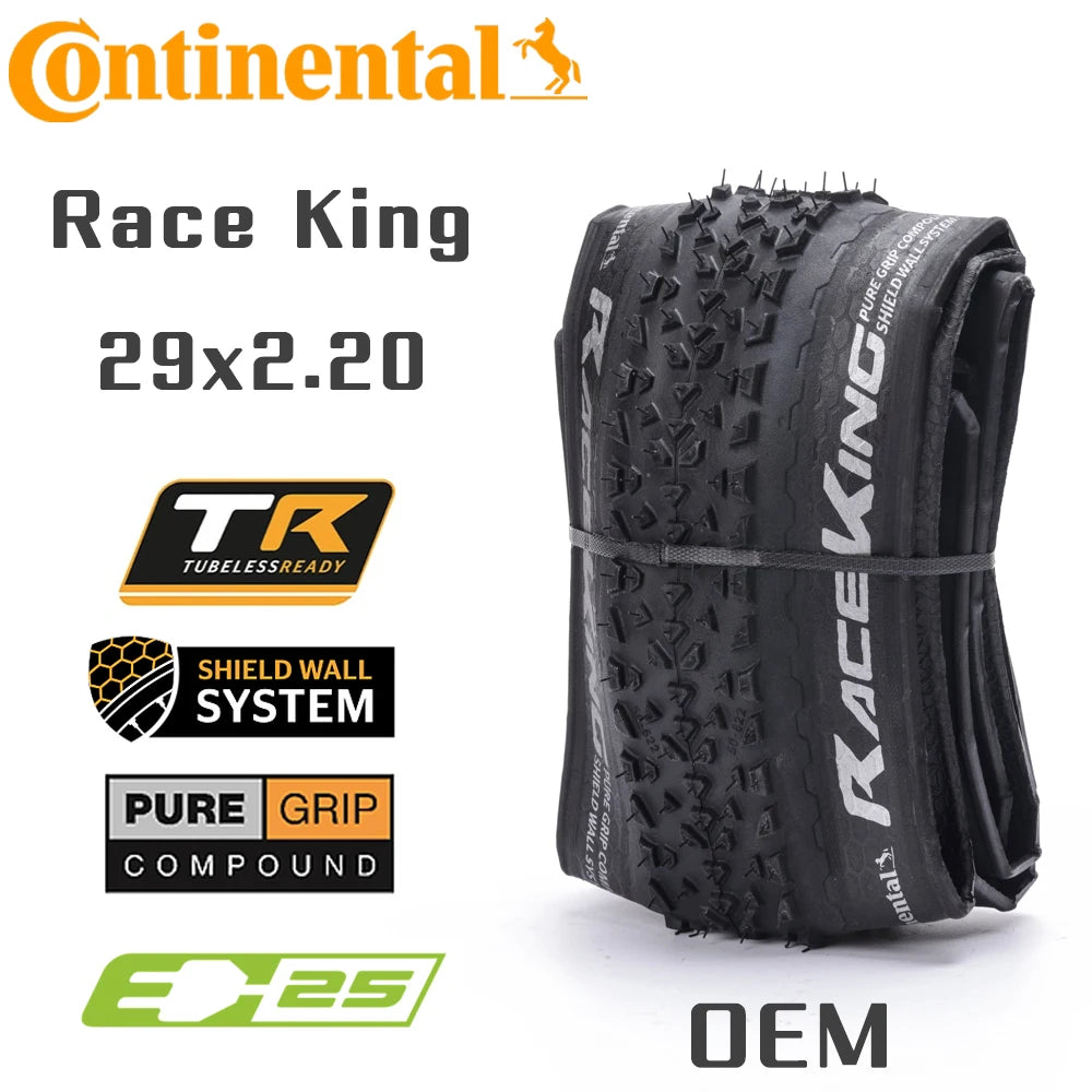 Continental Race King MTB Bicycle Tires Tubeless Rim 29 27.5 29x2.0 29x2.2 27.5x2.0 27.5x2.2 Mountain BIKE Tyre XC Accessories
