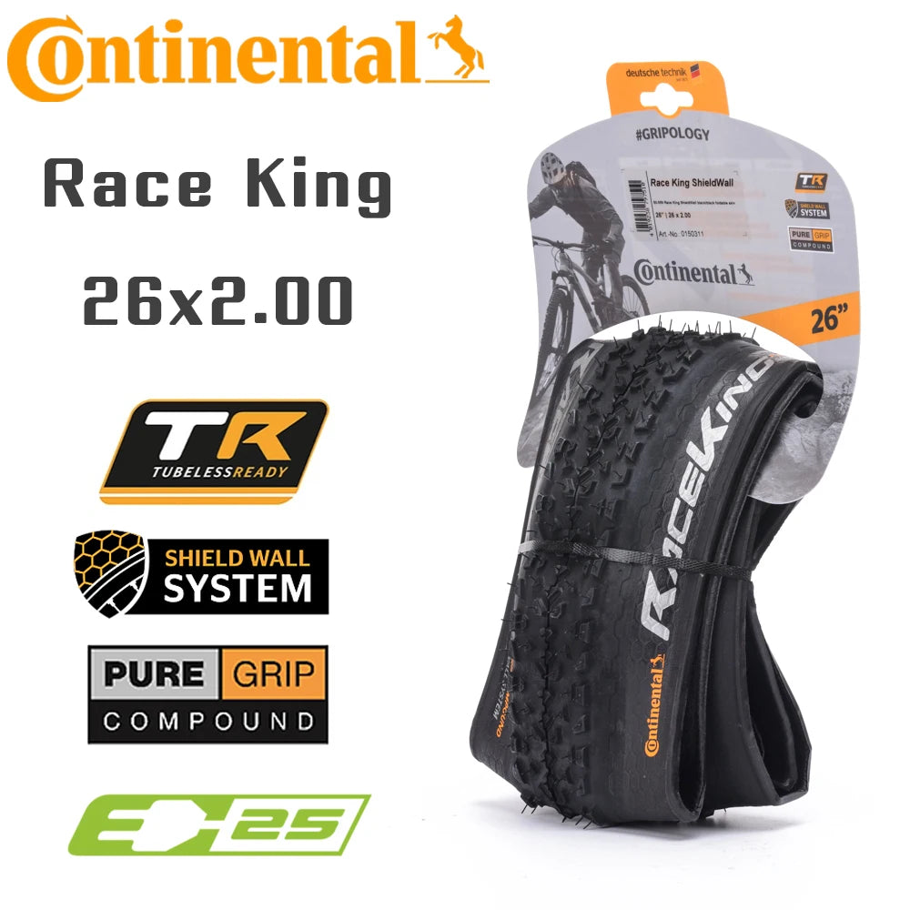 Continental Race King MTB Bicycle Tires Tubeless Rim 29 27.5 29x2.0 29x2.2 27.5x2.0 27.5x2.2 Mountain BIKE Tyre XC Accessories