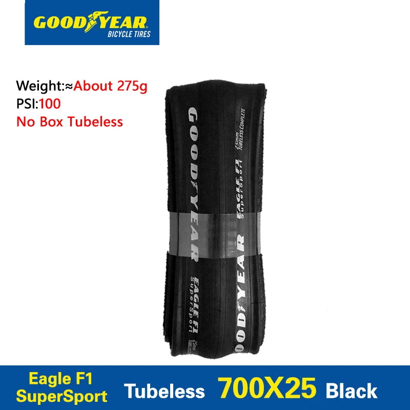 Goodyear Bicycle Tires Eagle F1 Supersport 700x28C Tubeless/Tube Road Bike Tire 700x30/32C Foldable Gravel Cycling Tire Parts