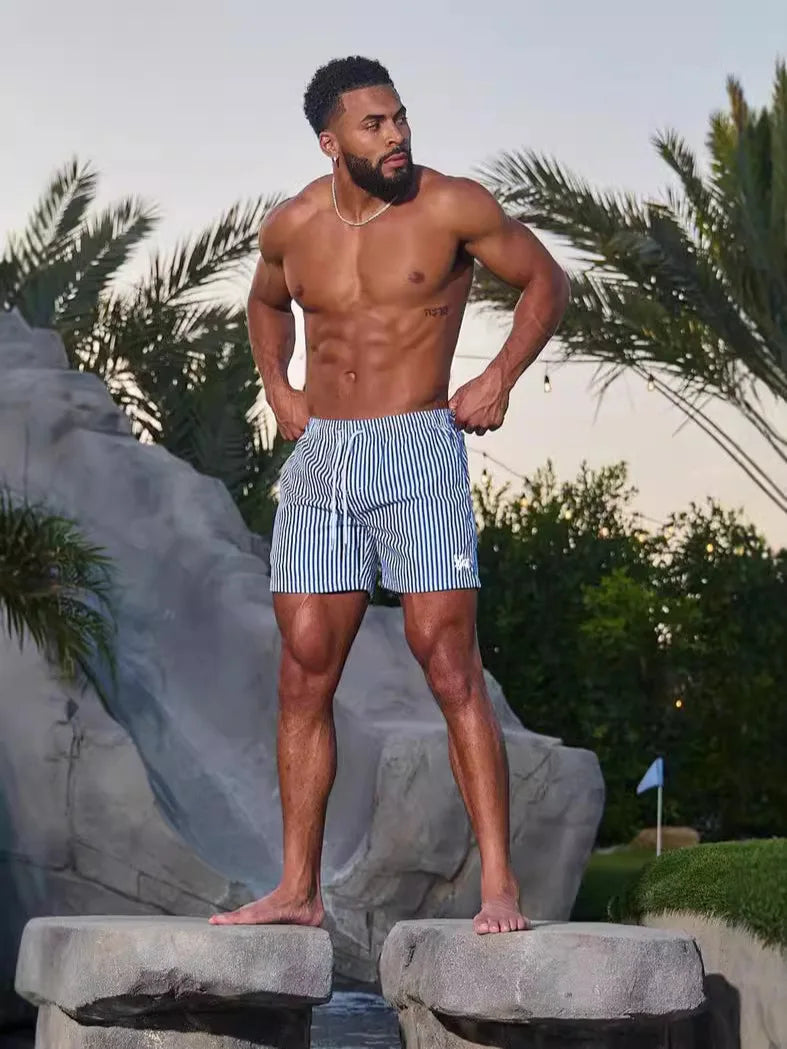 American Style Men's Shorts For Jogging Fitness Quick Drying Breathable Summar Casual Beach Shorts Outdoor Fishing