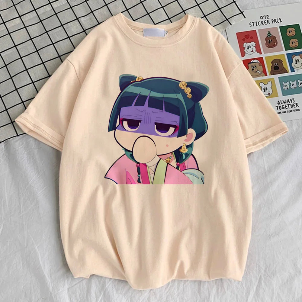 Kusuriya No Hitorigoto t-shirt women Y2k Grunge kawaii Comfortable Colorful tshirt women 2000s Grunge Classic hip hop harajuku