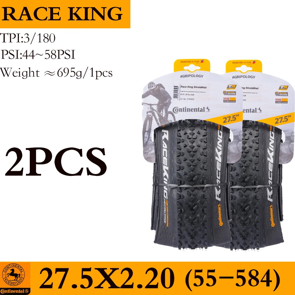 Continental Race King MTB Bicycle Tires Tubeless Rim 29 27.5 29x2.0 29x2.2 27.5x2.0 27.5x2.2 Mountain BIKE Tyre XC Accessories