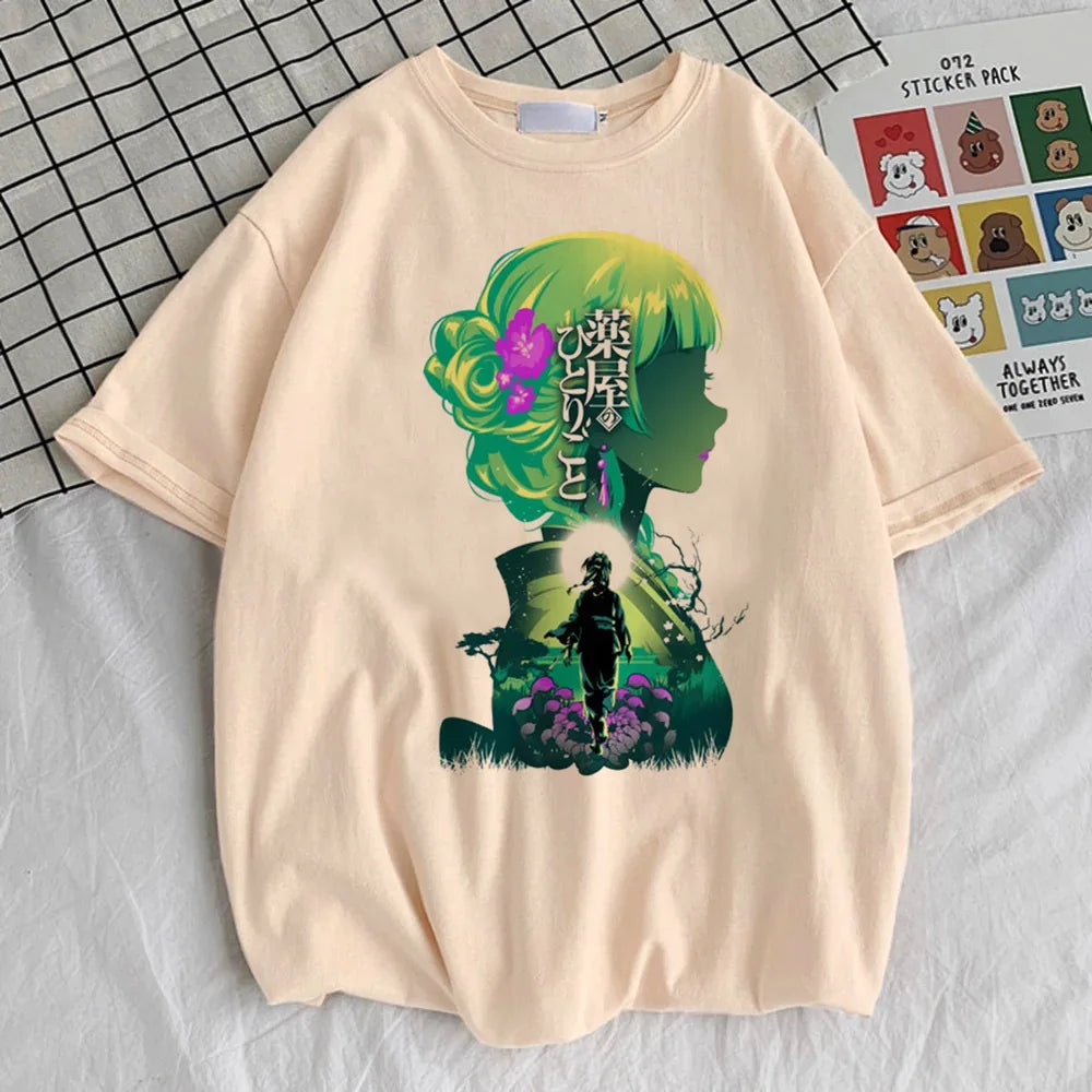Kusuriya No Hitorigoto t-shirt women Y2k Grunge kawaii Comfortable Colorful tshirt women 2000s Grunge Classic hip hop harajuku