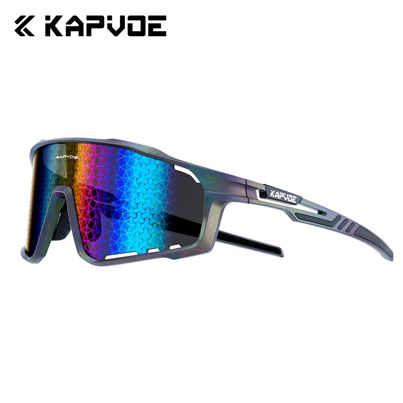 KAPVOE New Technology Nano Lenses Cycling Glasses Outdoor Sports Sunglasses Bike UV400 Eyewear Men Women MTB Bicycle Goggles