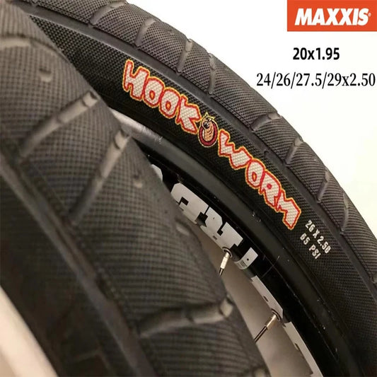 1pcs MAXXIS HOOKWORM Original Rrban Assault Tire For Cargo Bikes Pedicabs FLAT/PARK/STREET/VERT Bicycle Tyre BMX Bike Tires