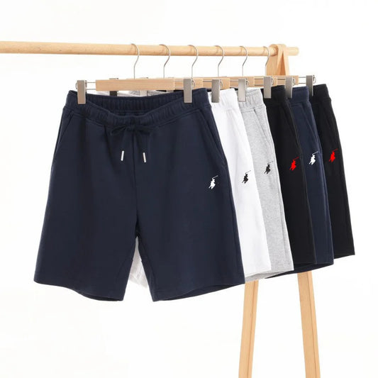 Summer RL men's shorts, 3/3 POLO sanitary pants, solid color sports pants, casual vacation, loose fit