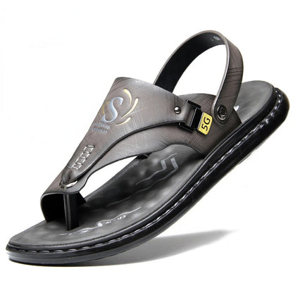 Brand Men's Sandals Summer Soft soled Anti slip Beach Shoes Male  Outdoor comfortable Men slippers Luxury High Quality sandalias