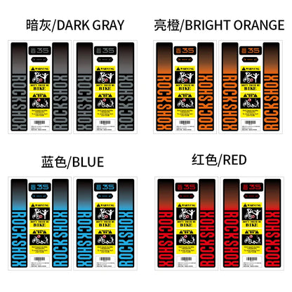 READU 2021rockshox XC35 Mountain Bike Front Fork Decals Bicycle Front Fork Stickers bike accessories accesorios para bicicletas