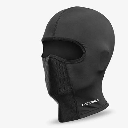 ROCKBROS Summer Cool Women Men Hat Anti-UV Full Face Mask Motorcycle Helmet Balaclava Ice Silk Breathable Dustproof Cycling Cap