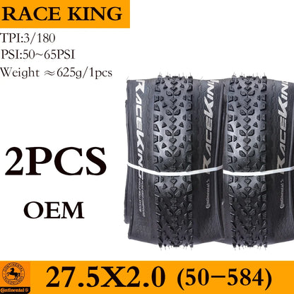 Continental Race King MTB Bicycle Tires Tubeless Rim 29 27.5 29x2.0 29x2.2 27.5x2.0 27.5x2.2 Mountain BIKE Tyre XC Accessories
