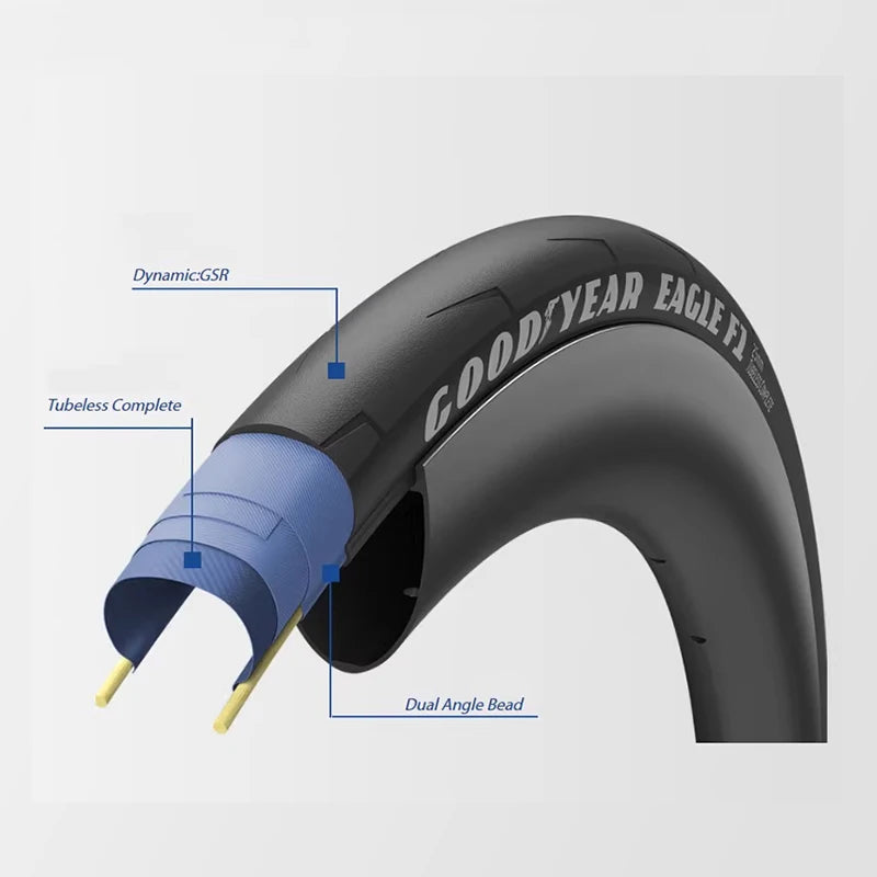 Goodyear Bicycle Tires Eagle F1 Supersport 700x28C Tubeless/Tube Road Bike Tire 700x30/32C Foldable Gravel Cycling Tire Parts