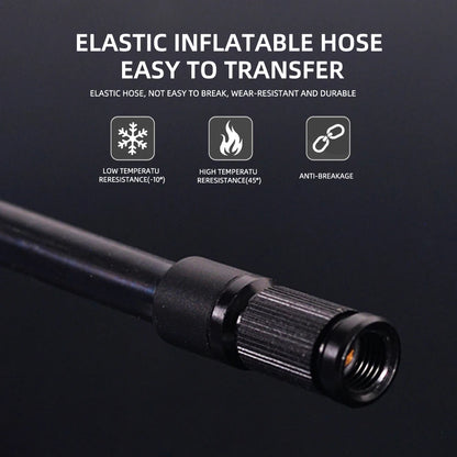 ThinkRider 120 PSI Portable Pocket Bike Electric Air Pump MINI Tire Inflator For Bicycle Digital Gauge Display
