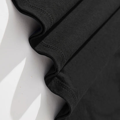 Man short sleeve T-shirt 100% Cotton Letter Print Round Neck Oversized Tee Casual Breathable High Quality T-shirts for men